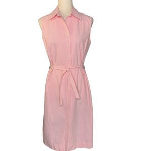 Brooks Brothers Seersucker Pink Midi Dress